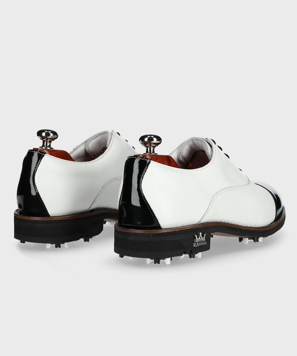 Roma Black Patent Golf Shoes for Men Nevermindall Nevermindall USA