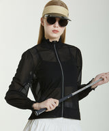 Connelly See-through Zip-up - Black