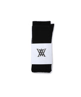 Women's Wool Over Knee High Socks - Black