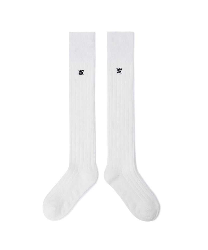 Women's Wool Over Knee High Socks - Ivory