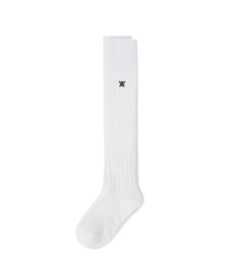 Women's Wool Over Knee High Socks - Ivory