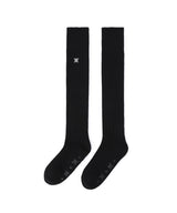 Women's Wool Over Knee High Socks - Black