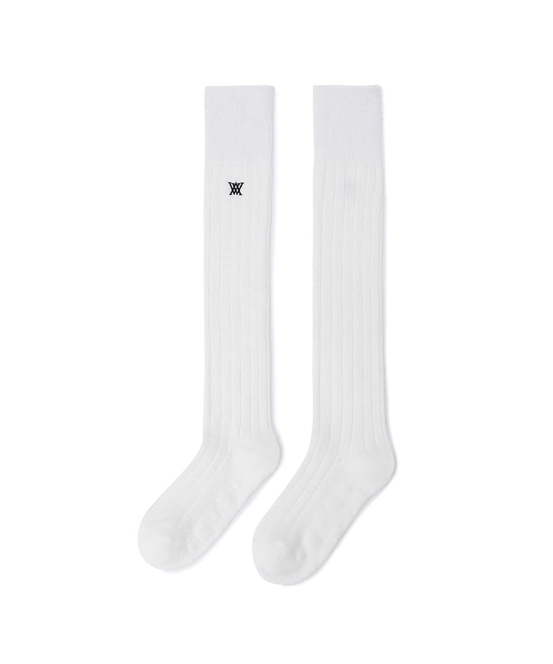 Women's Wool Over Knee High Socks - Ivory