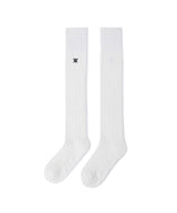 Women's Wool Over Knee High Socks - Ivory