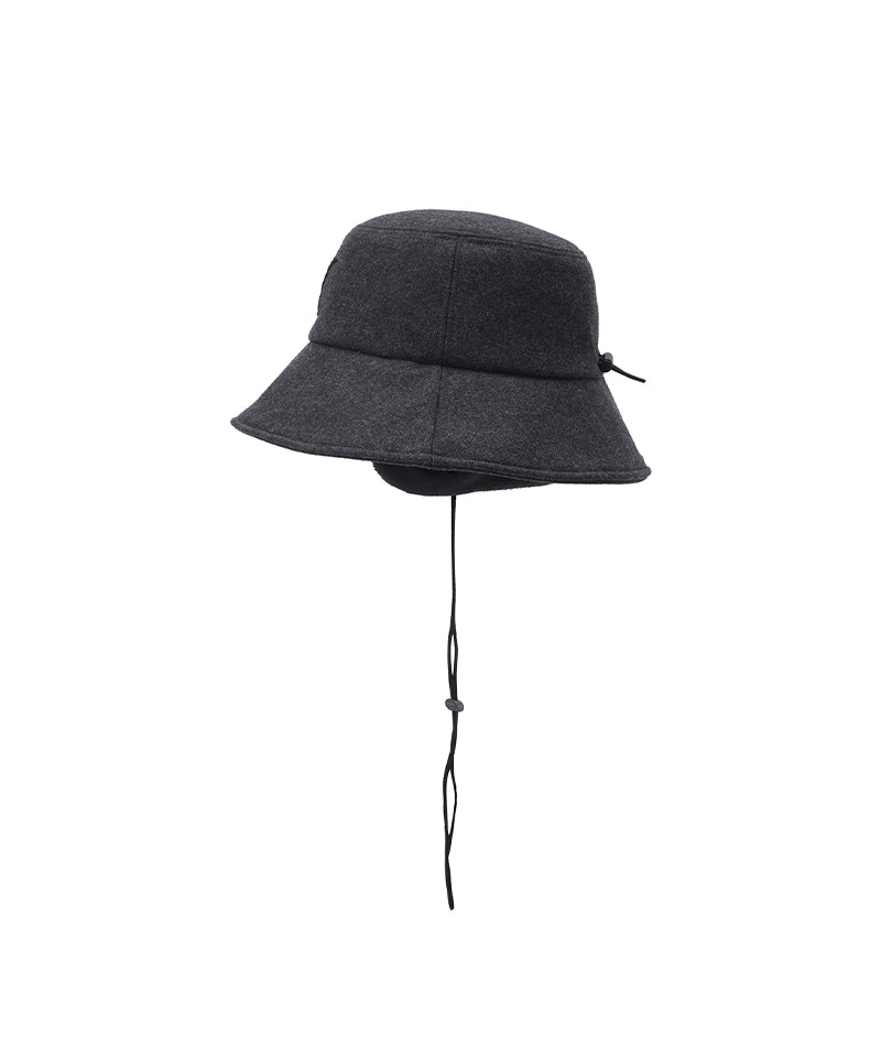 Uni Logo Stitch Padded Bucket Hat - Dark Gray