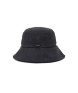 Uni Logo Stitch Padded Bucket Hat - Dark Gray