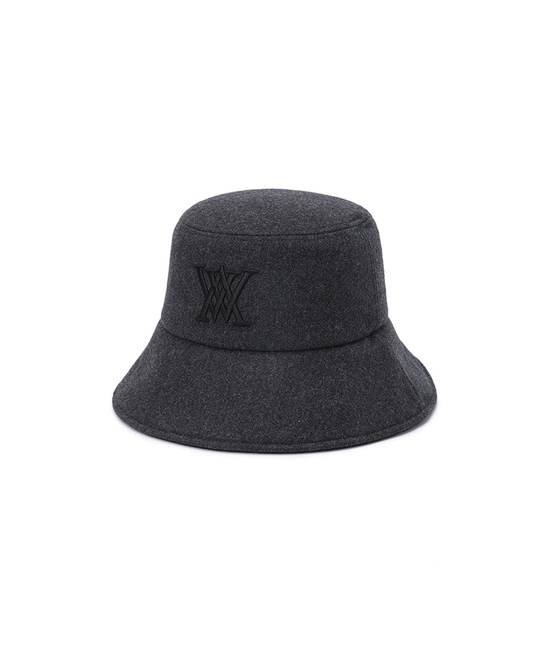 Uni Logo Stitch Padded Bucket Hat - Dark Gray
