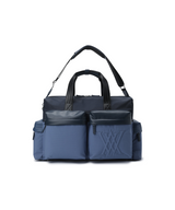 Uni Color Block Boston Bag - Navy