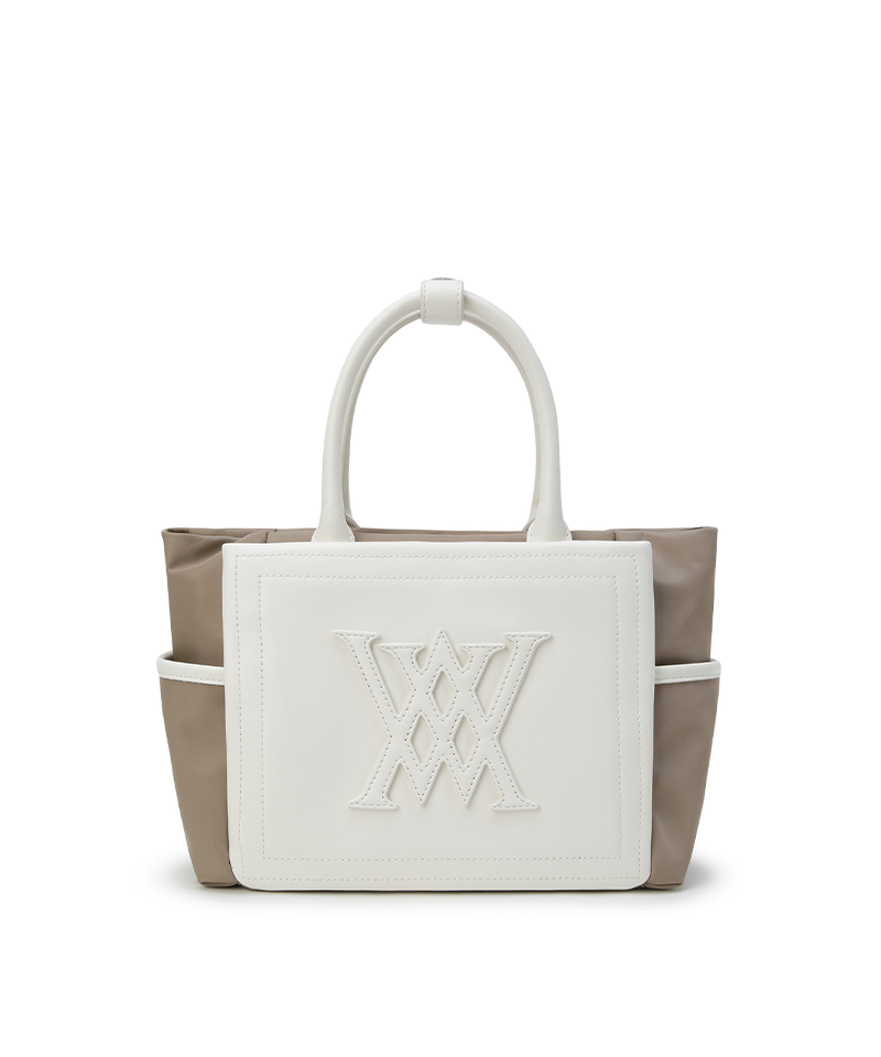 Women's Two Tone Tote Bag - Ivory