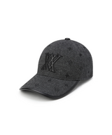 Uni Logo Stitch Peach Cap - Dark Grey