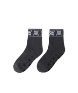 Women's Stripe Logo Middle Socks - Dark Grey