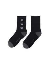 Women's Two Way Middle Socks - Black
