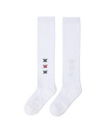 Women's Pocker Knee Socks - White