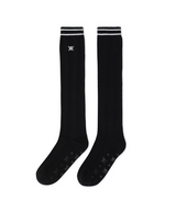 Women's Shiny Knee Socks - Black