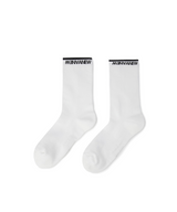 Men's Basic Middle Socks - White