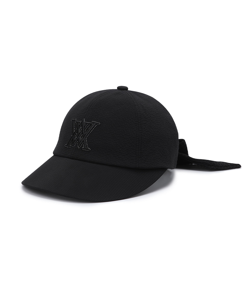 Women's Ribbon Ball Cap - Black