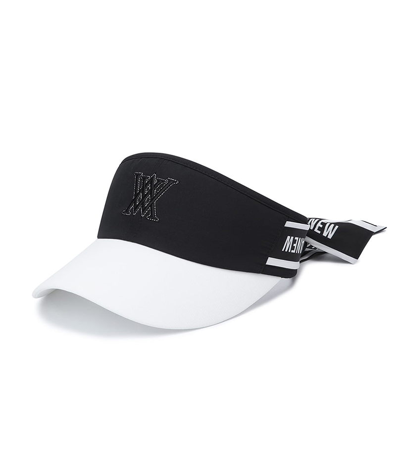 Women's Ribbon Crown Visor - Black
