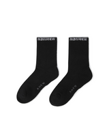 Women's Basic Middle Socks - Black