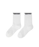 Women's Basic Middle Socks - White