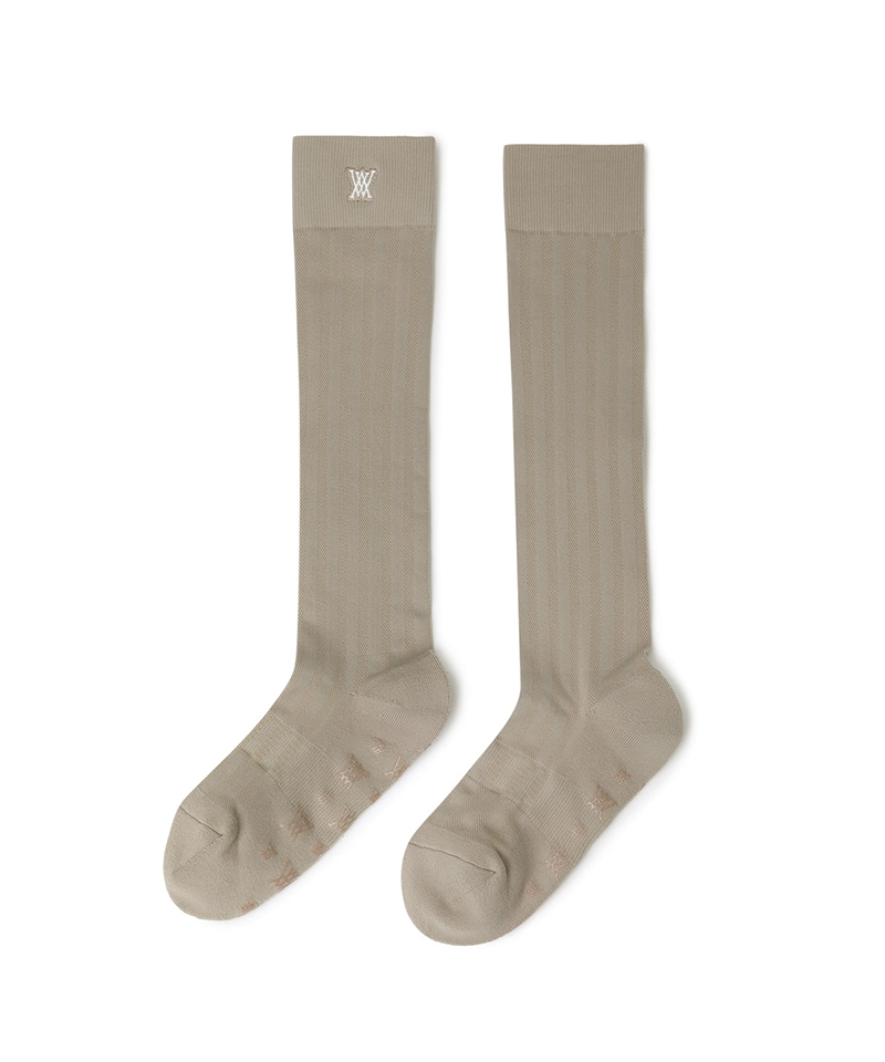 Women's Color Pop Knee Socks - Beige