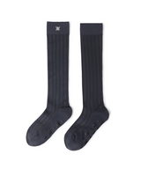 Women's Color Pop Knee Socks - Charcoal Gray