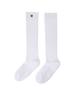 Women's Color Pop Knee Socks - White