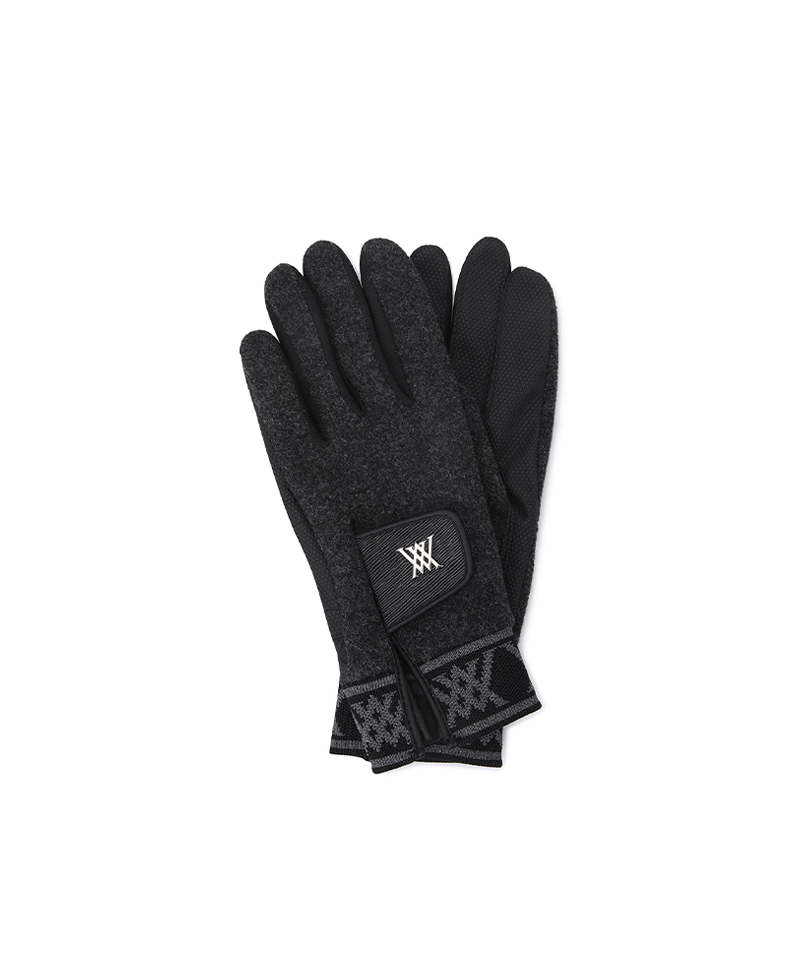 Men's Old Proof Wool Glove (Pair) - Charcoal Grey