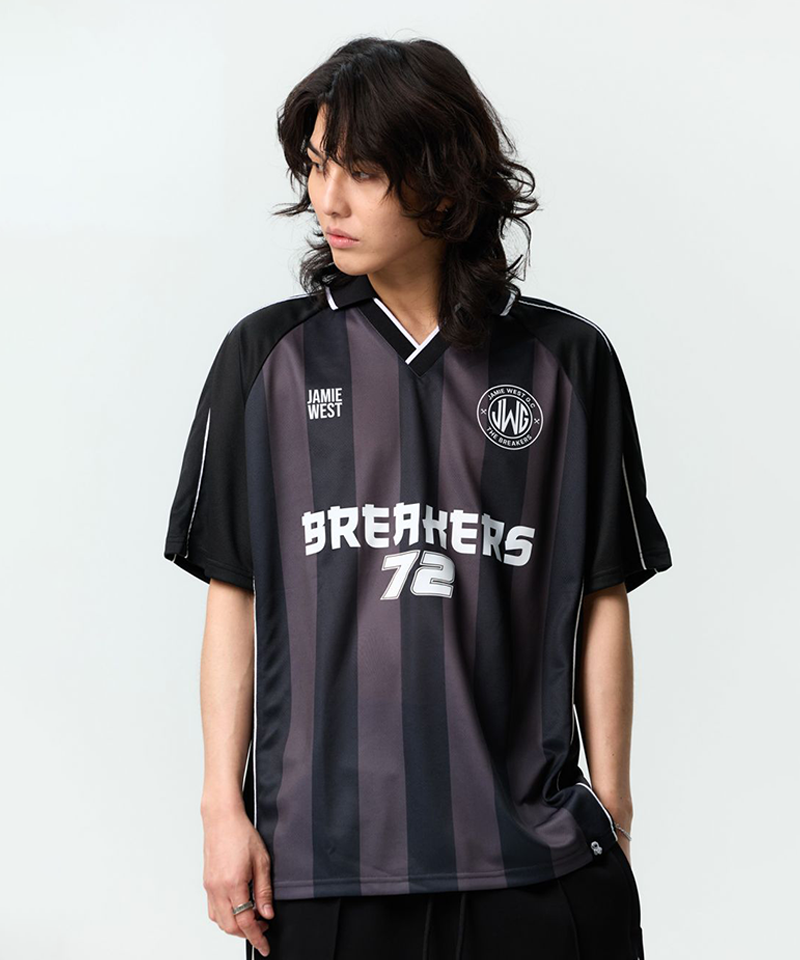 Jamie West Breakers Football Stripe P-Shirts - Black