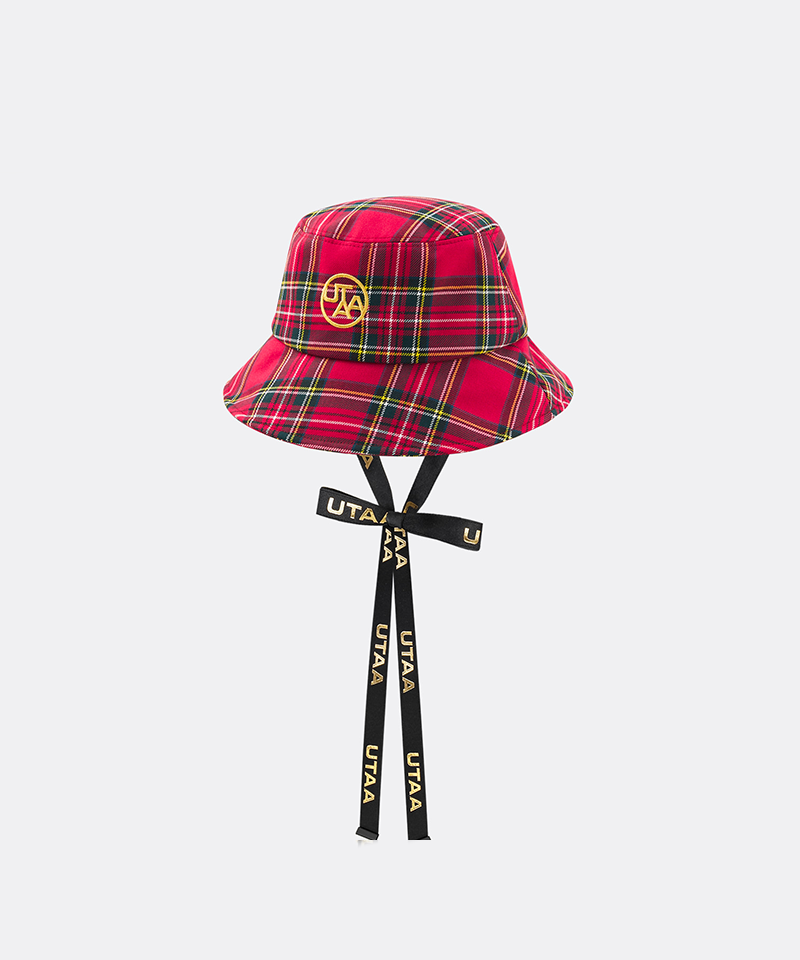 UTAA Women's Scotch Multi Tartan Check Bucket Hat - Pink