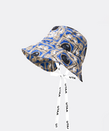 UTAA Women's Color Season Baroque Back Open Bucket Hat - Blue