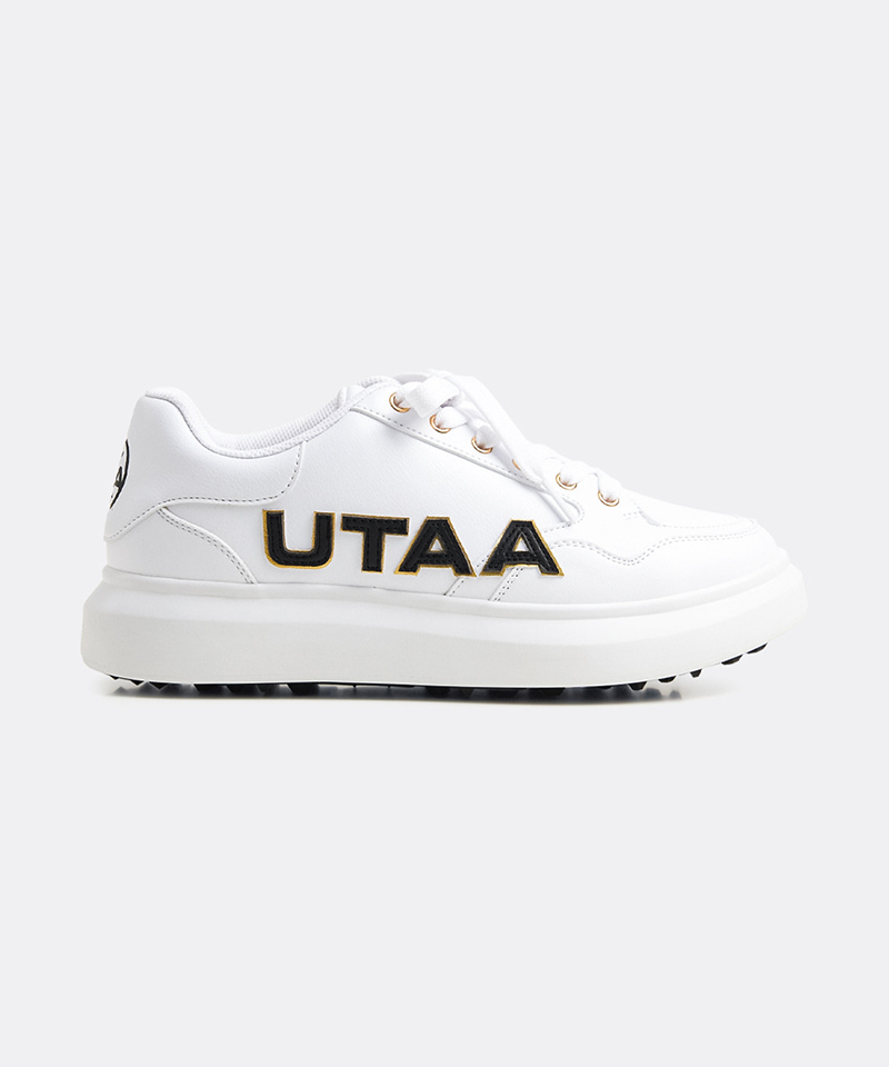 UTAA Women's Gilt Bold Logo Platform Sneakers - White