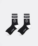 UTAA Women's Ring Panther Line Color Socks - Black