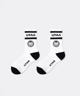 UTAA Women's Ring Panther Line Color Socks - White