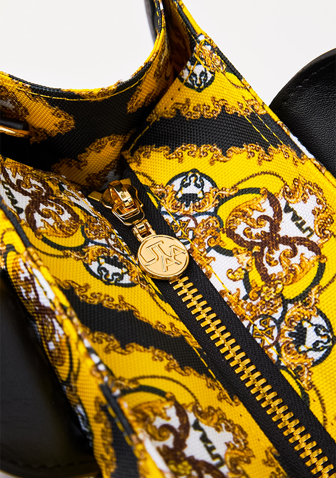 UTAA Midnight Panther Baroque Tote Bag - Yellow