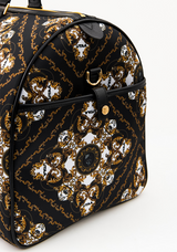 UTAA Midnight Panther Baroque Boston Bag - Black