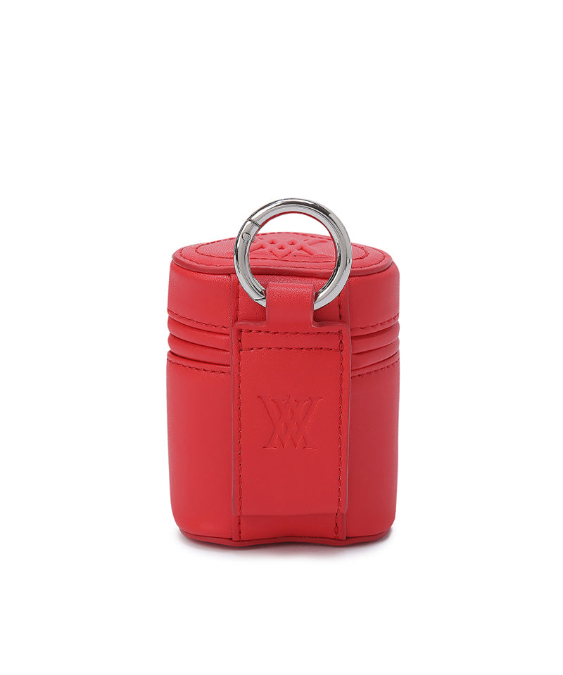 Heart 2 Ball Case - Red