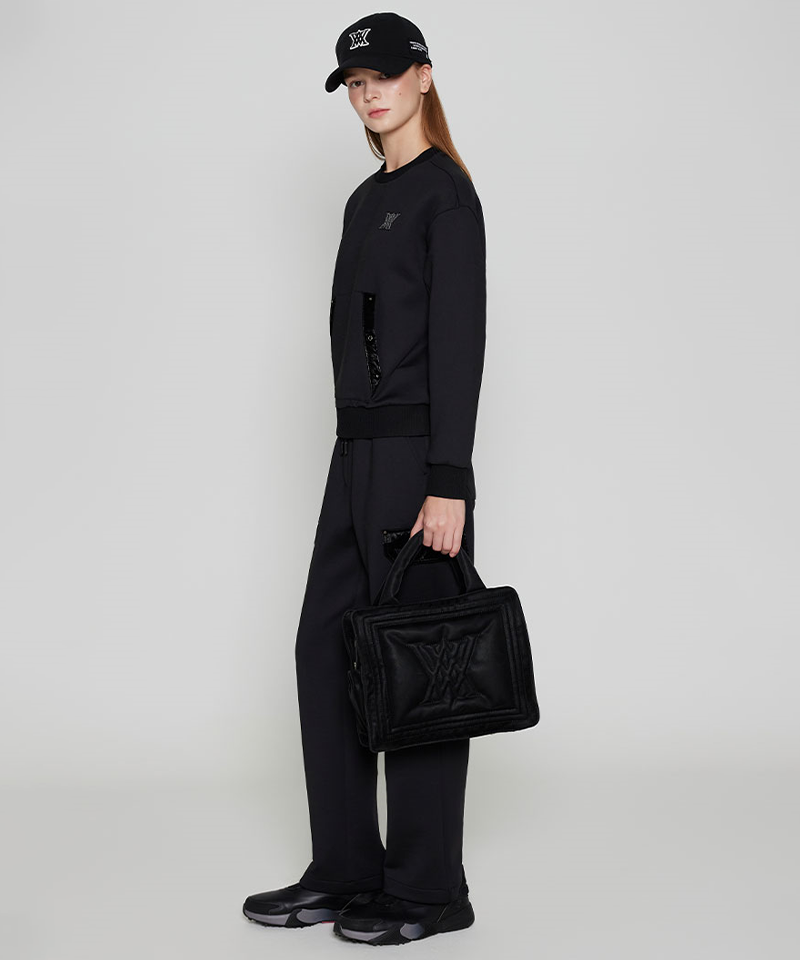 Women's Logo Padded Tote Bag - Black