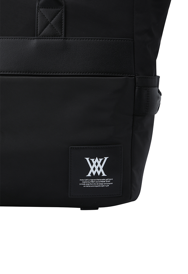 Unisex Big Pocket Tote Bag - Black
