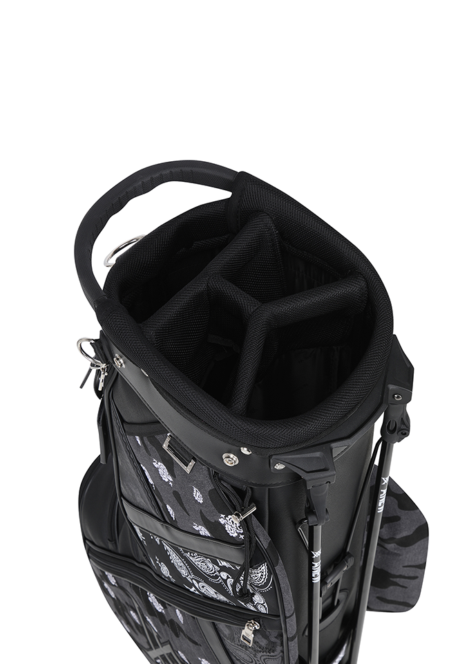 9 Unisex Paisley Stand Bag - Black