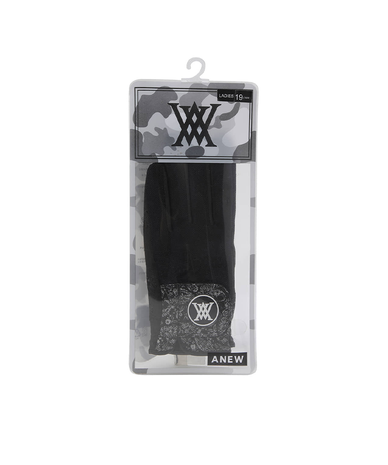 Women's Paisley Mesh Glove (PAIR) - Black