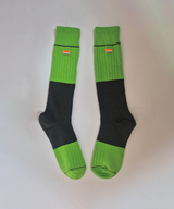 Orange Label Color Blocking Knee Socks - 4 Colors