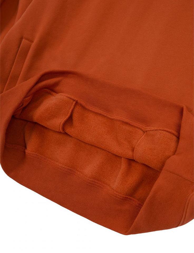 Jamie West Boucle Applique Brushed Sweatshirts - Orange