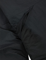 Jamie West Fleece Nylon Reversible Jumper - Black