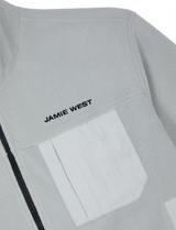 Jamie West Fleece Nylon Reversible Jumper - Gray