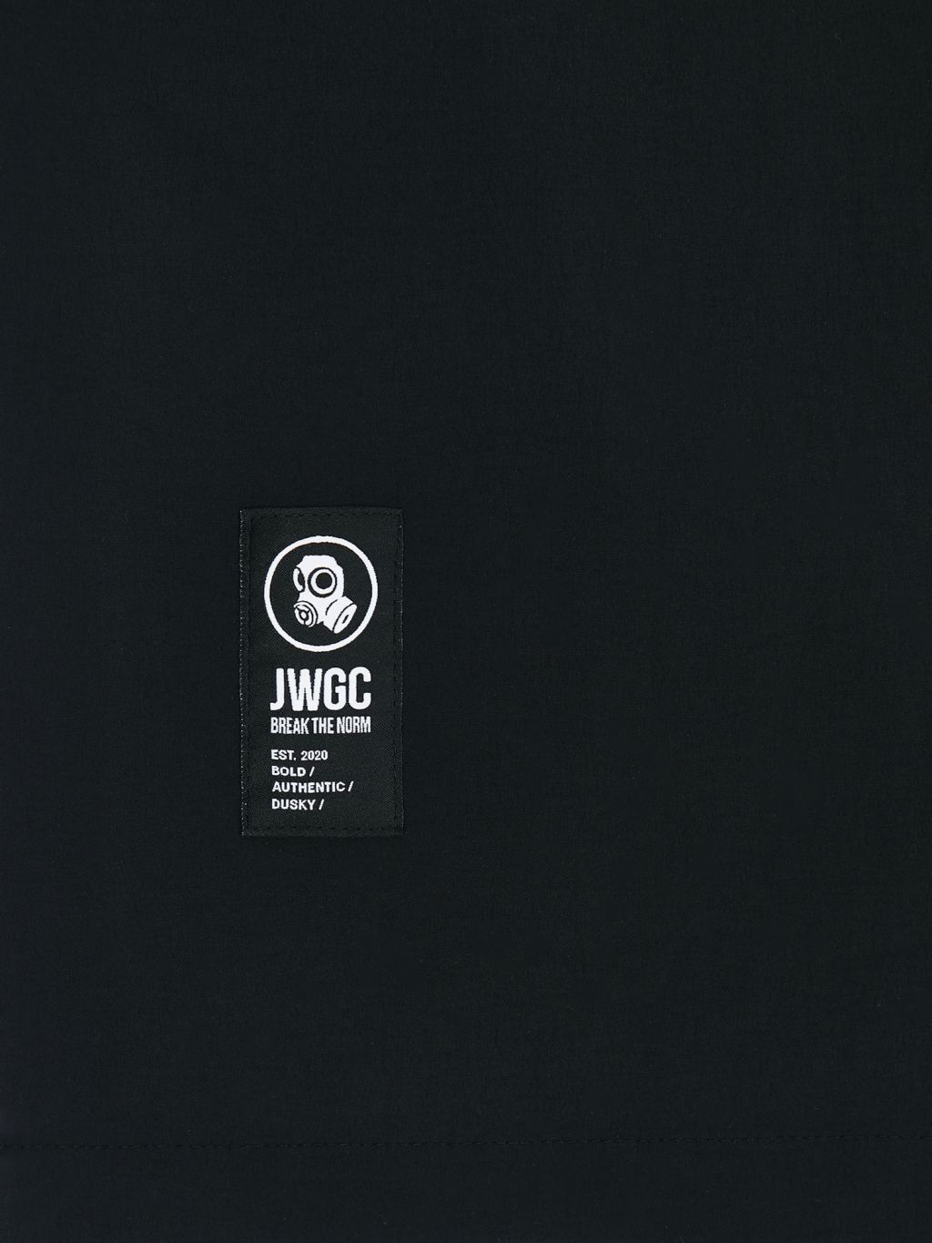 Jamie West Nylon Half Zip-up Ventilation P-Shirts - Black