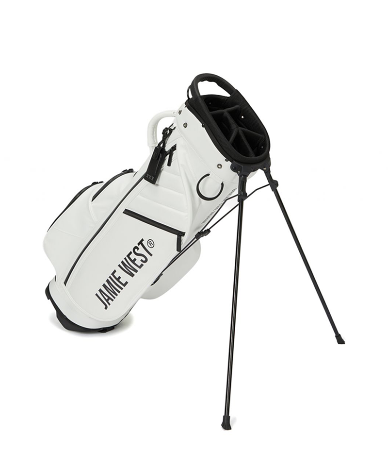 Jamie West Riders Stand Bag - White