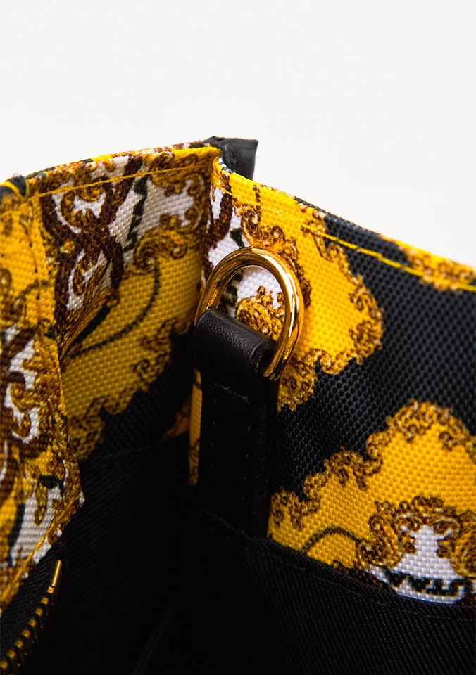 UTAA Midnight Panther Baroque Tote Bag - Yellow