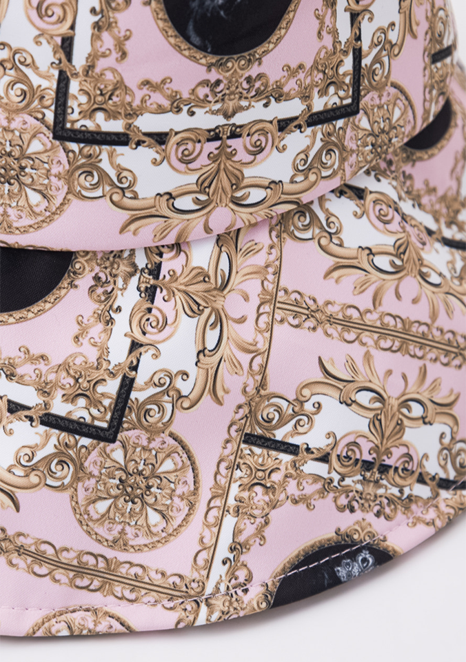 UTAA Women's Color Season Baroque Back Open Bucket Hat - Light Pink