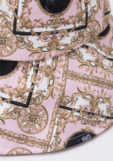 UTAA Women's Color Season Baroque Back Open Bucket Hat - Light Pink