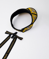 UTAA Women's Midnight Panther Baroque Ribbon Sun Visor - Yellow